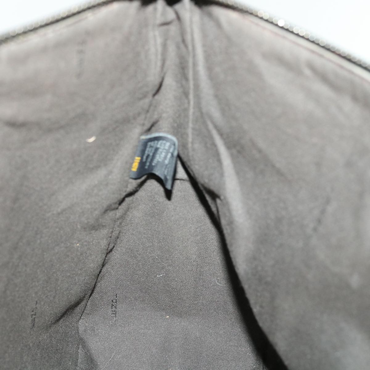 FENDI Zucchino Canvas Hand Bag Black  ac1348