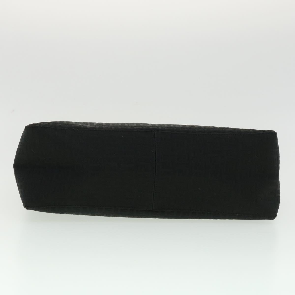 FENDI Zucchino Canvas Hand Bag Black  ac1348