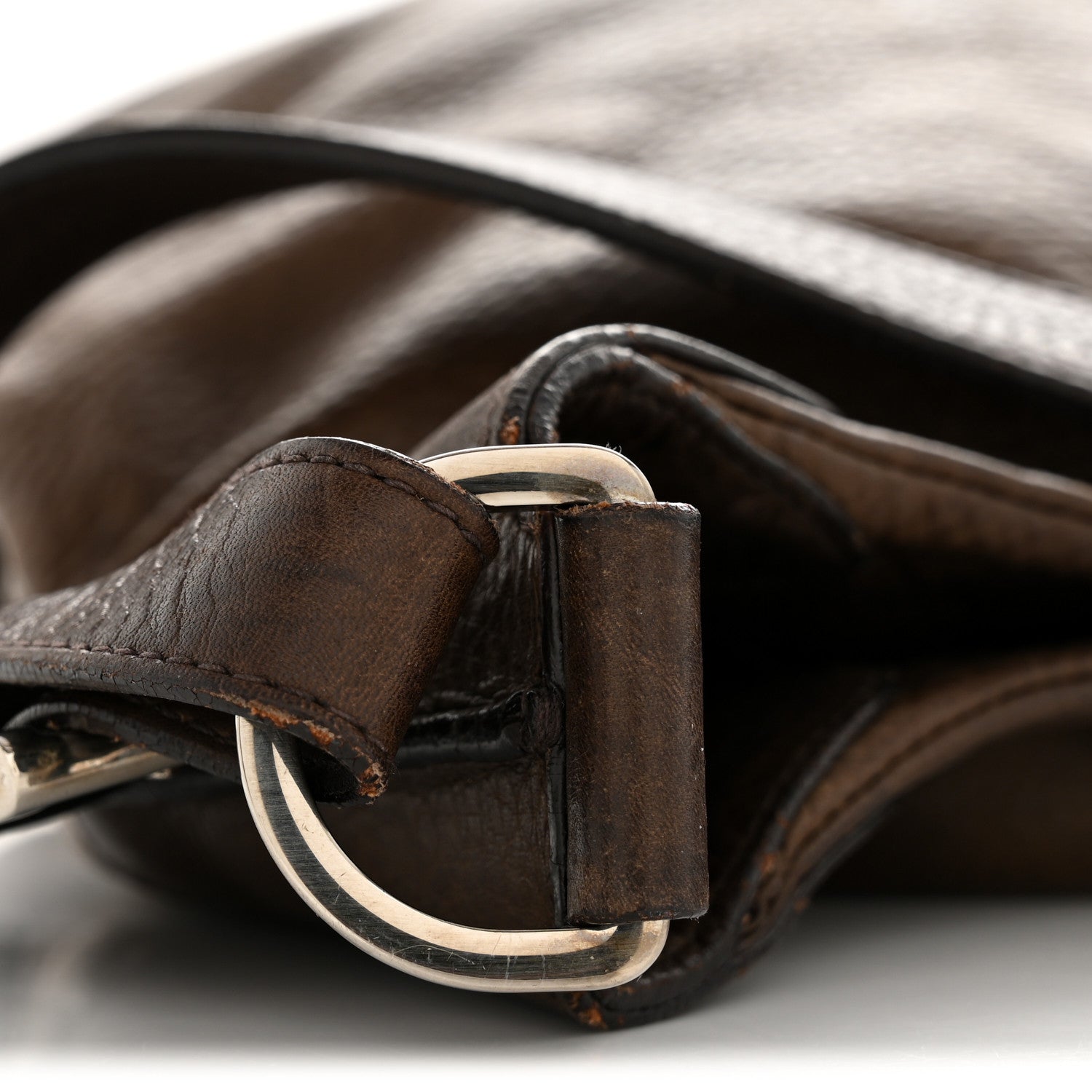 Prada Vitello Daino Hobo  Brown