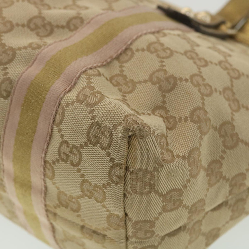 GUCCI GG Canvas Tote Bag Beige Gold 137396  ac1626