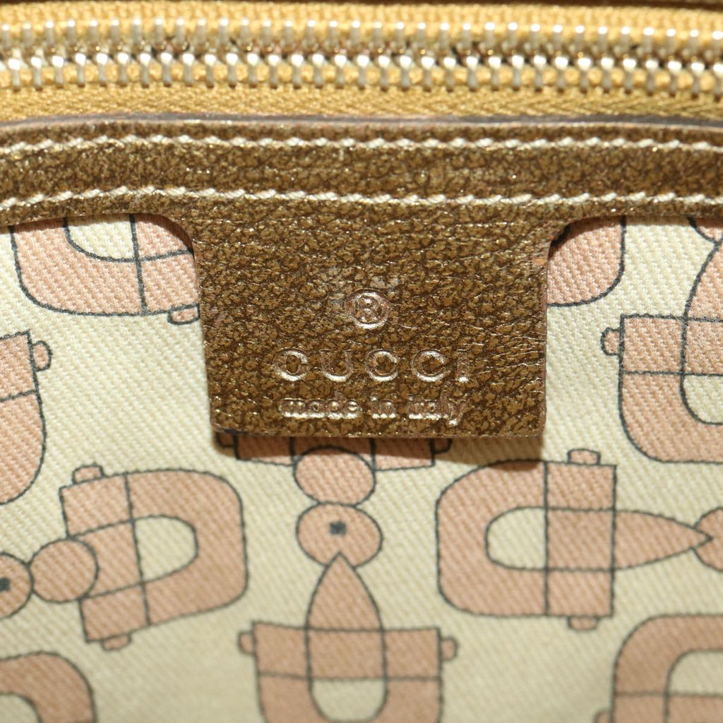GUCCI GG Canvas Tote Bag Beige Gold 137396  ac1626