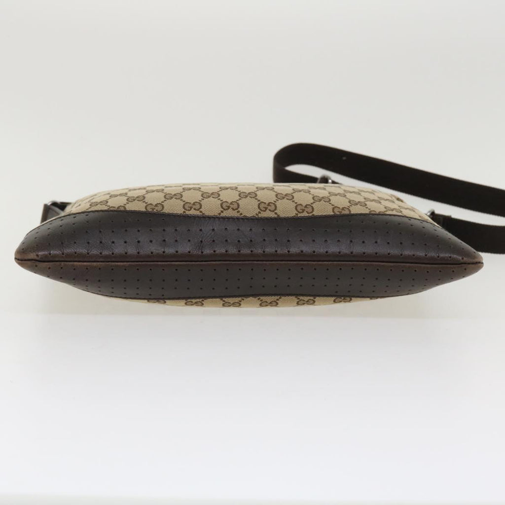 GUCCI GG Canvas Shoulder Bag Canvas Beige Brown 145856  ac1754