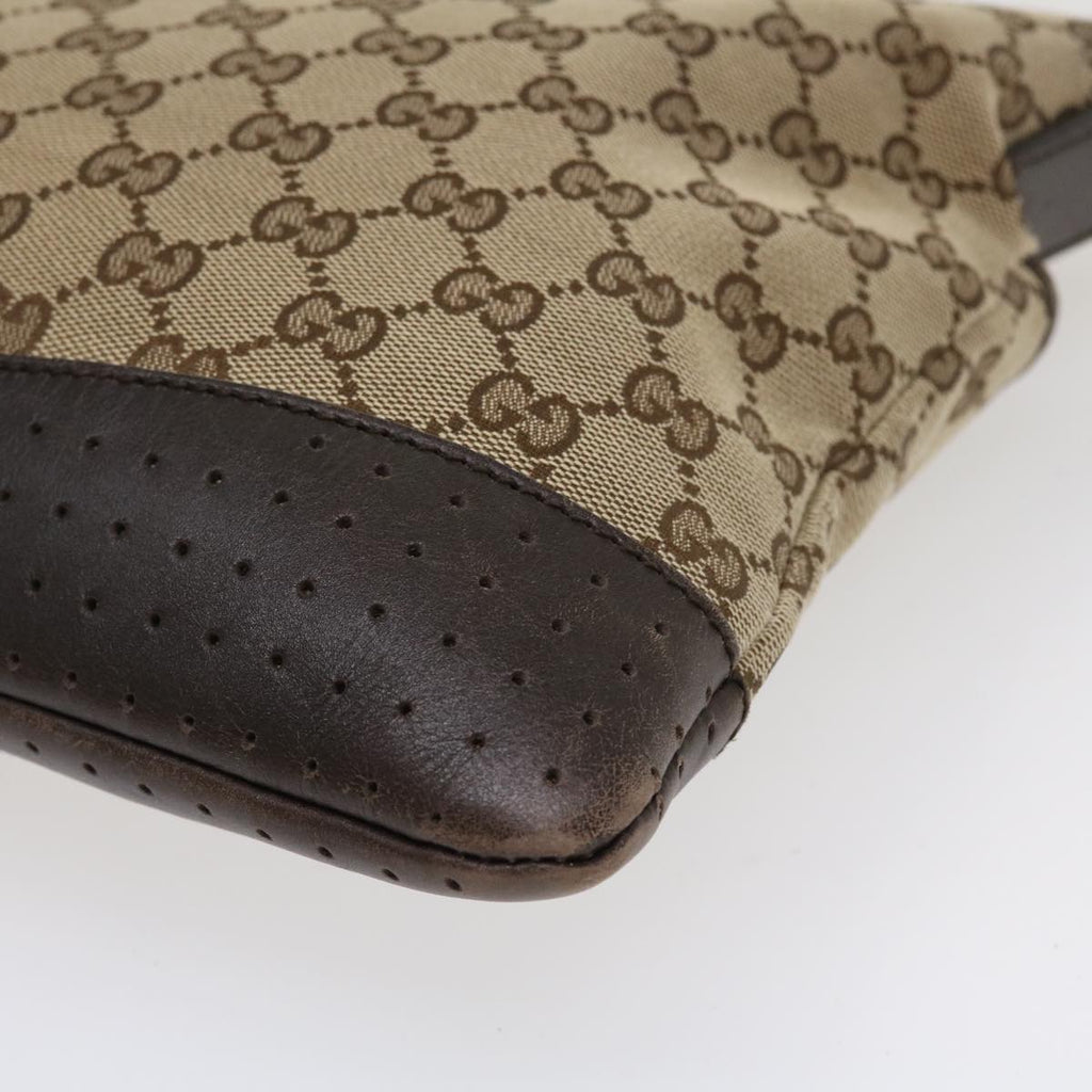 GUCCI GG Canvas Shoulder Bag Canvas Beige Brown 145856  ac1754