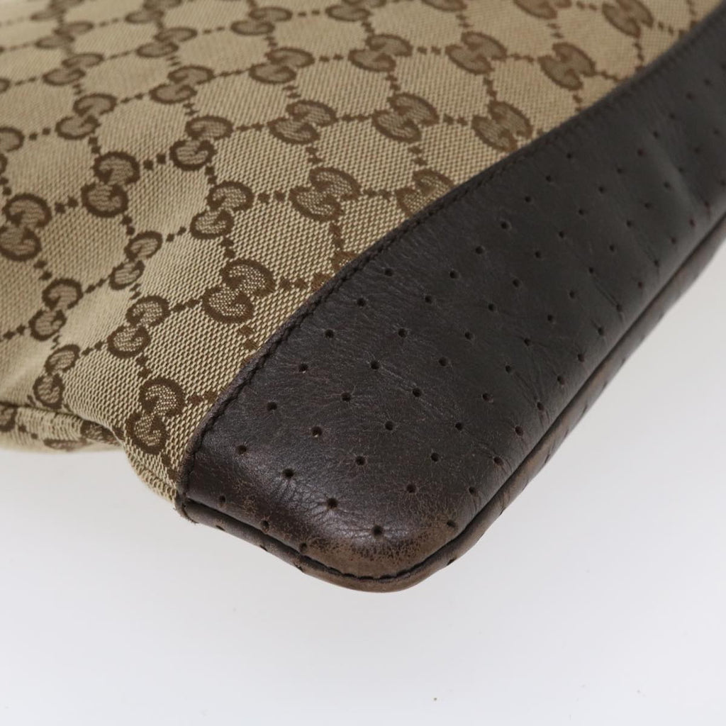 GUCCI GG Canvas Shoulder Bag Canvas Beige Brown 145856  ac1754