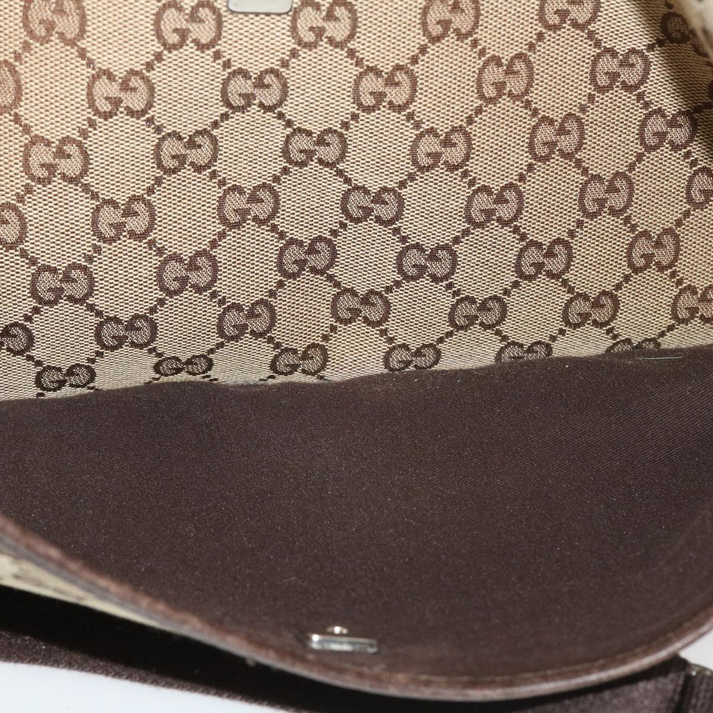 GUCCI GG Canvas Shoulder Bag Canvas Beige Brown 145856  ac1754