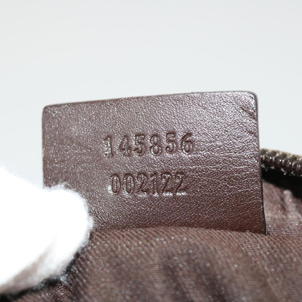 GUCCI GG Canvas Shoulder Bag Canvas Beige Brown 145856  ac1754