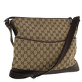 GUCCI GG Canvas Shoulder Bag Canvas Beige Brown 145856  ac1754
