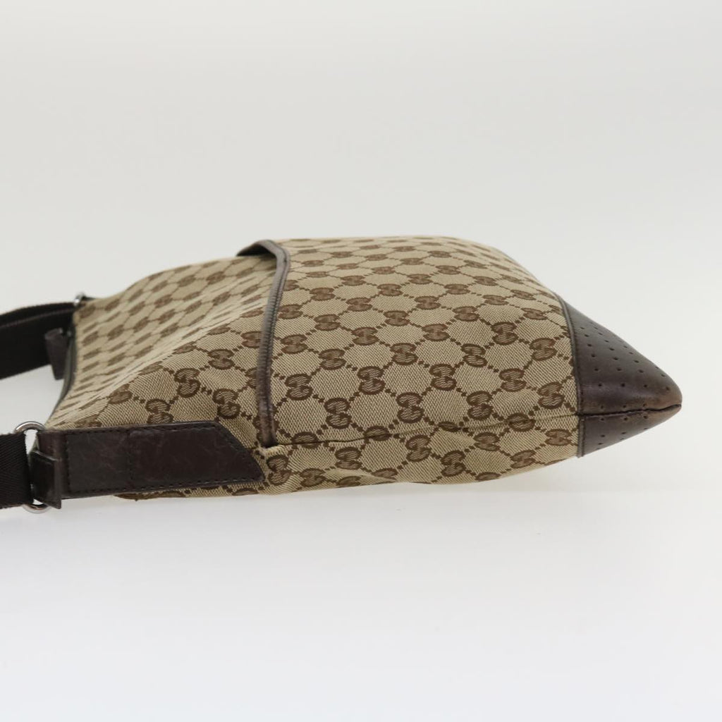 GUCCI GG Canvas Shoulder Bag Canvas Beige Brown 145856  ac1754