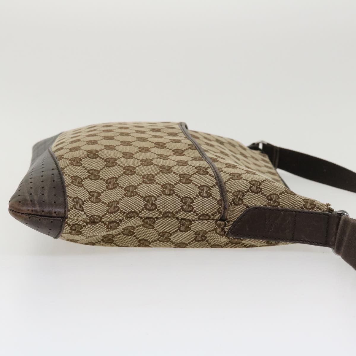 GUCCI GG Canvas Shoulder Bag Canvas Beige Brown 145856  ac1754