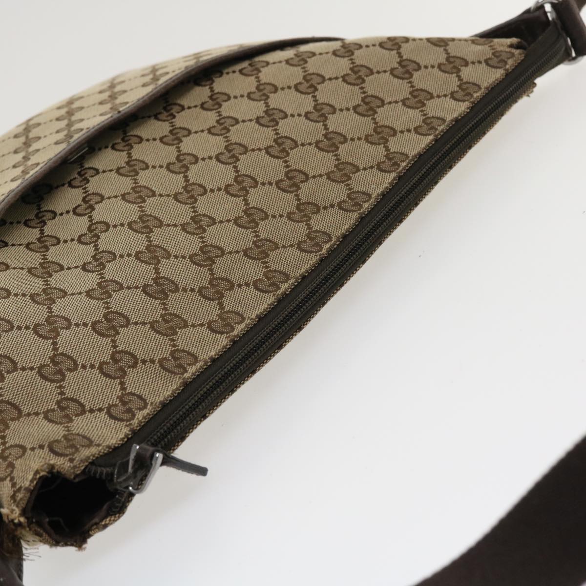 GUCCI GG Canvas Shoulder Bag Canvas Beige Brown 145856  ac1754
