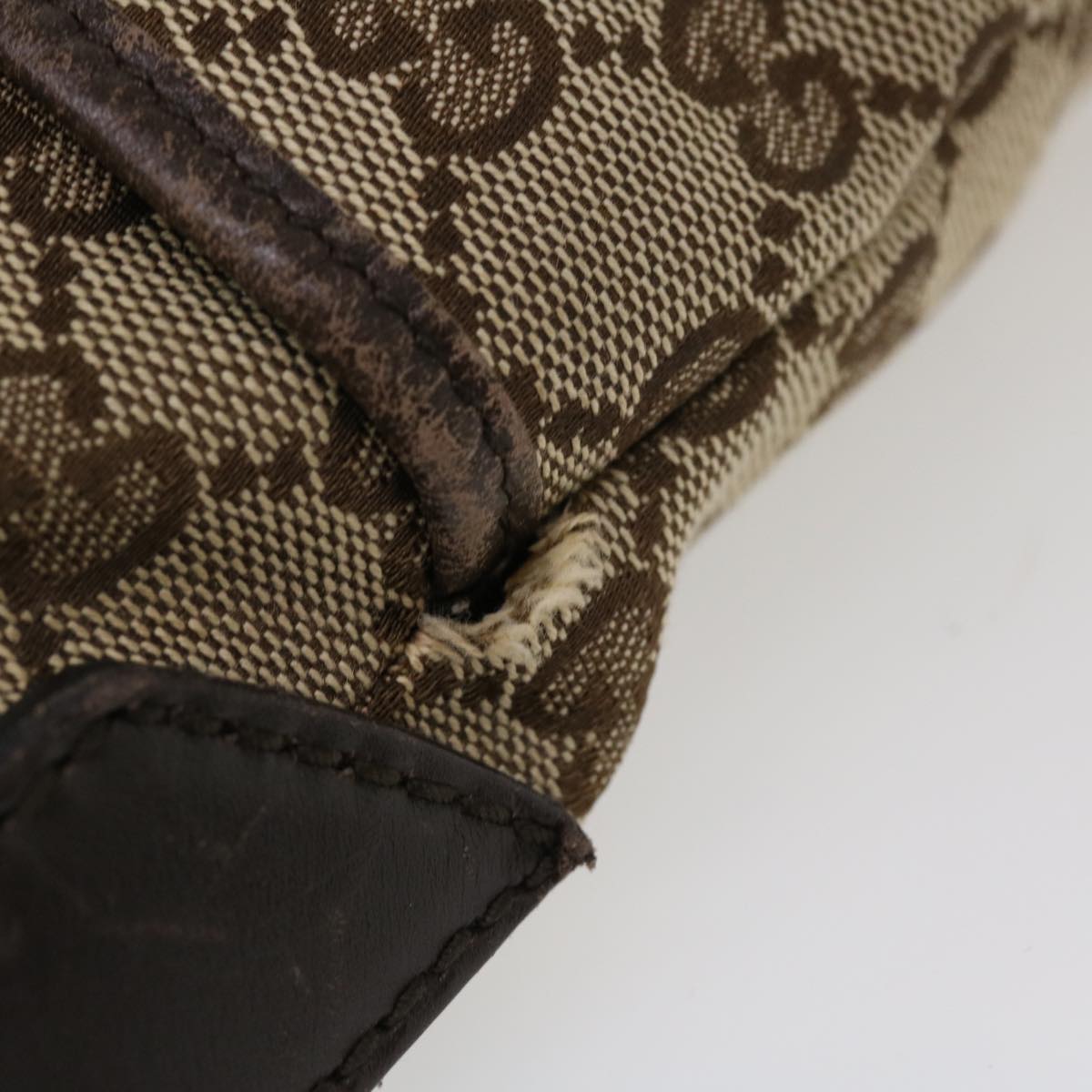 GUCCI GG Canvas Shoulder Bag Canvas Beige Brown 145856  ac1754