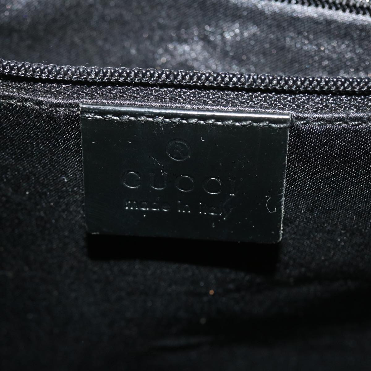 GUCCI Shoulder Bag Canvas Black 3297  ac1758