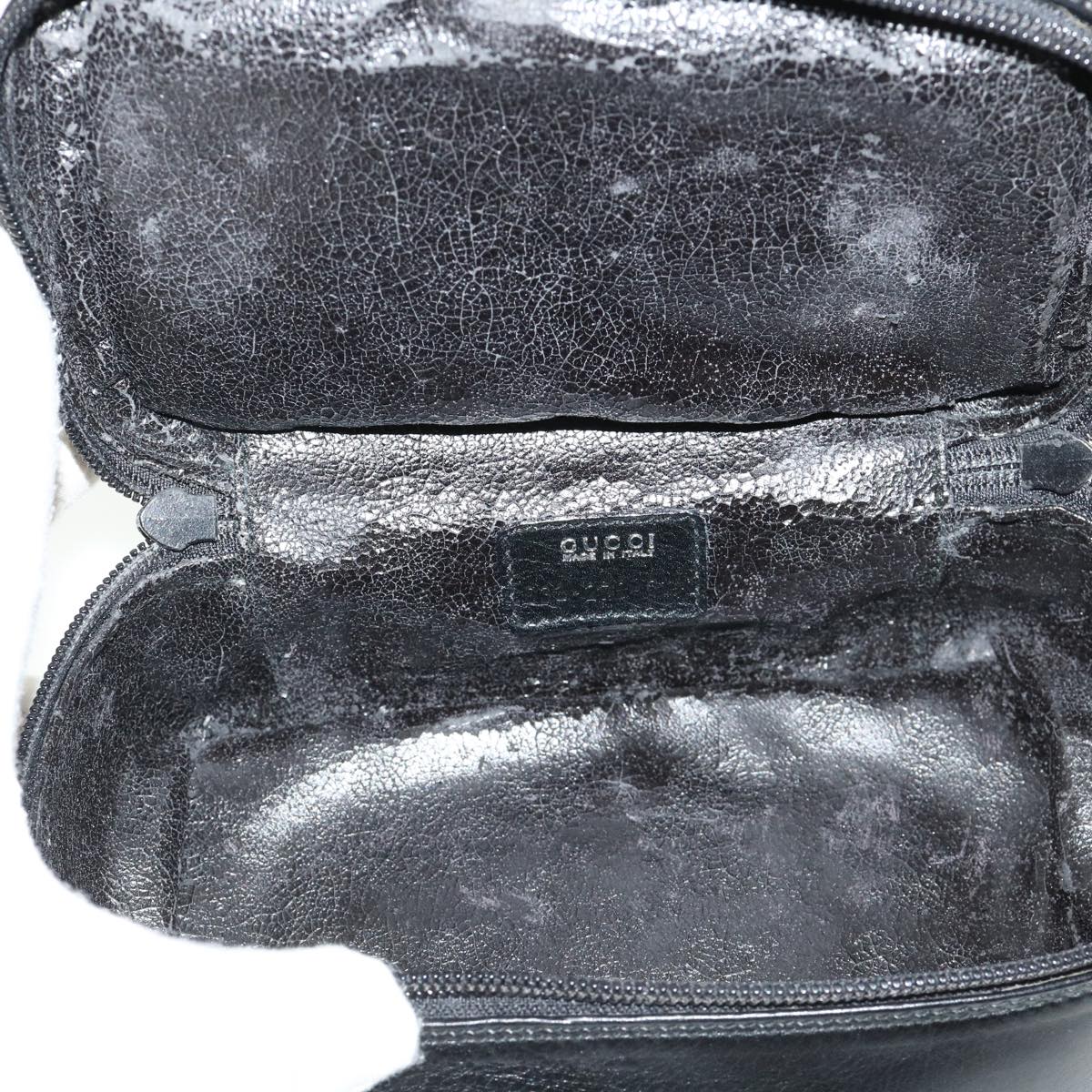 GUCCI Vanity Cosmetic Pouch Leather Black 032 270 0141  ac1828