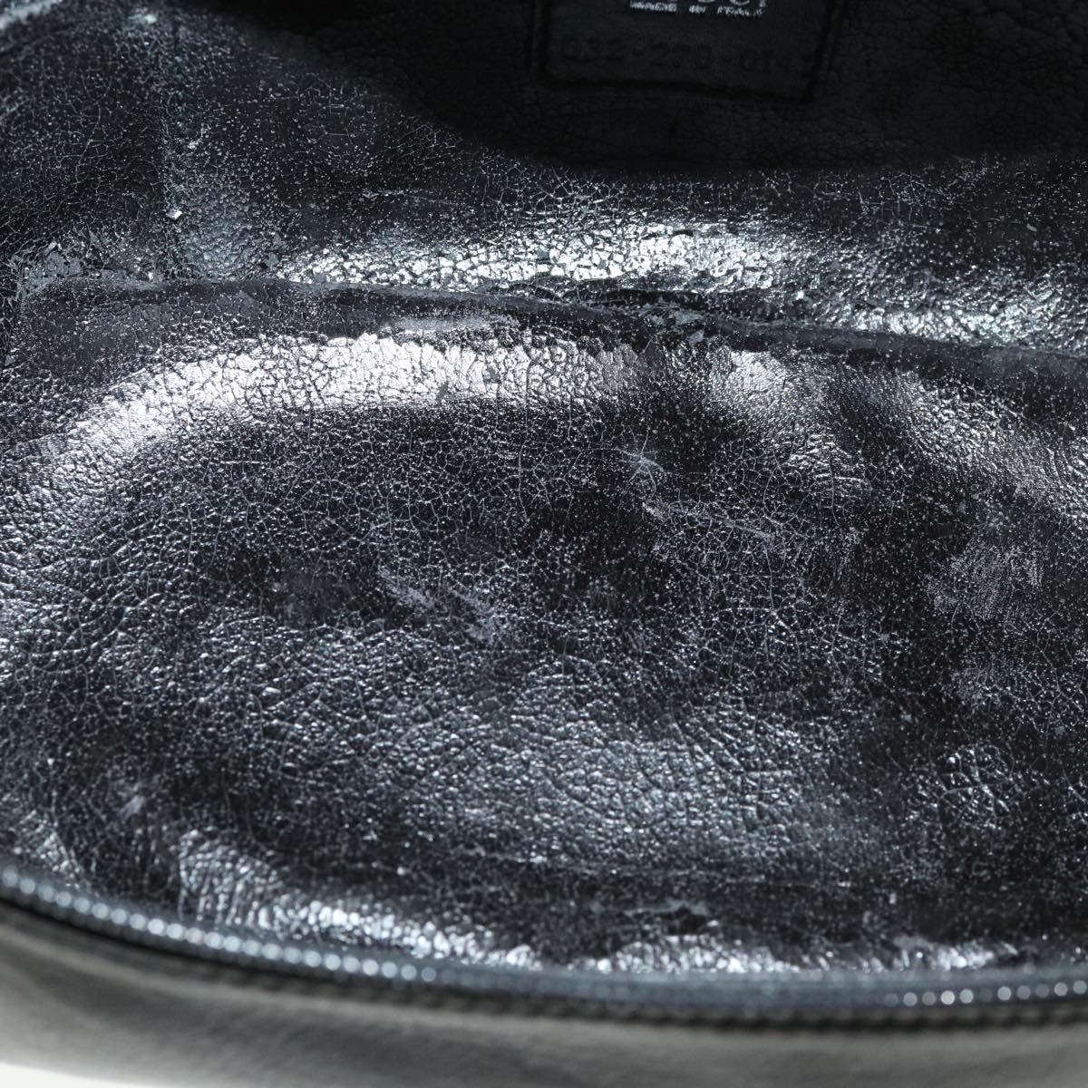 GUCCI Vanity Cosmetic Pouch Leather Black 032 270 0141  ac1828