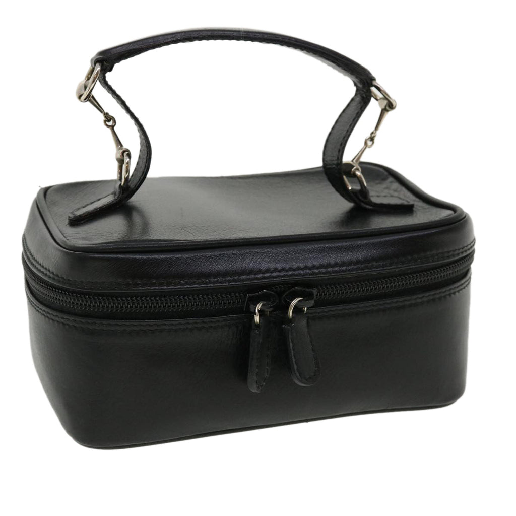 GUCCI Vanity Cosmetic Pouch Leather Black 032 270 0141  ac1828