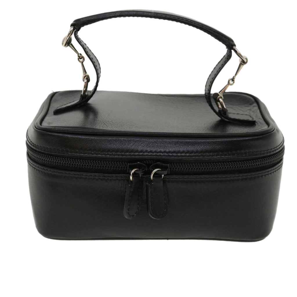 GUCCI Vanity Cosmetic Pouch Leather Black 032 270 0141  ac1828