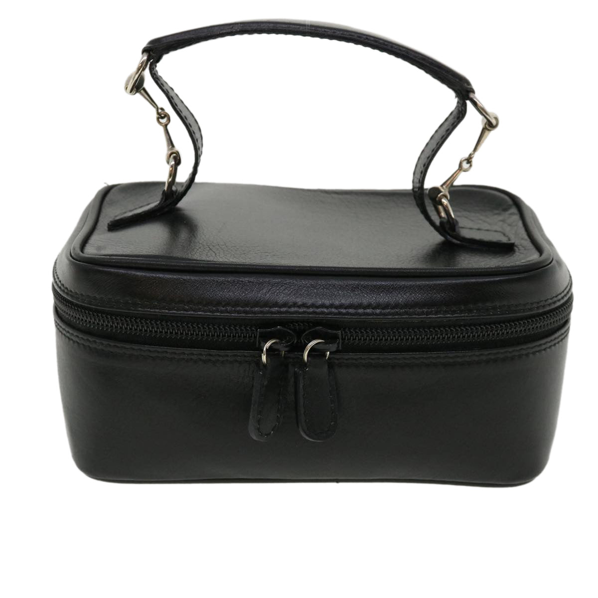 GUCCI Vanity Cosmetic Pouch Leather Black 032 270 0141  ac1828