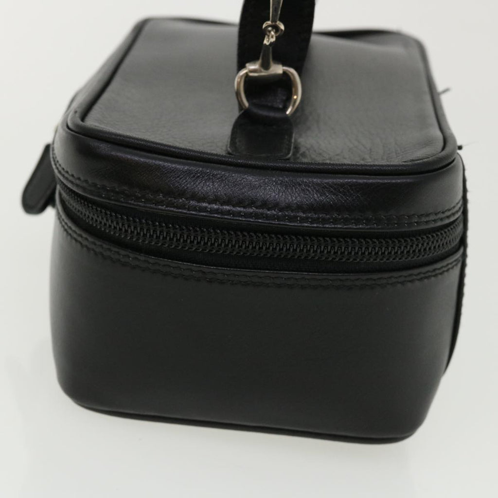 GUCCI Vanity Cosmetic Pouch Leather Black 032 270 0141  ac1828