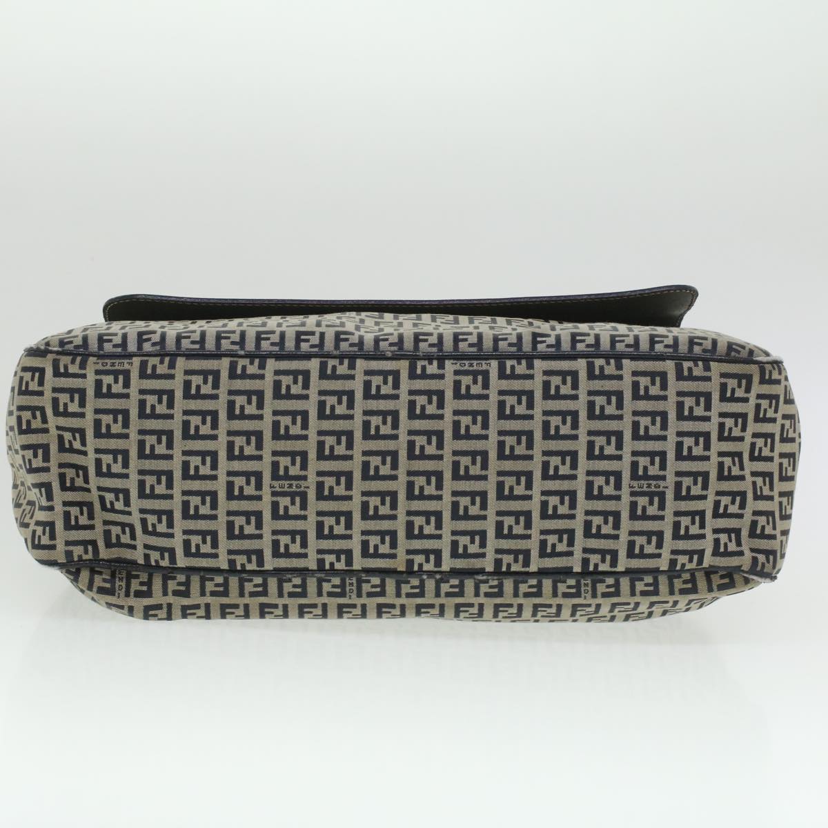 FENDI Zucchino Canvas Hand Bag Navy 71-16533-0-012  ac1835