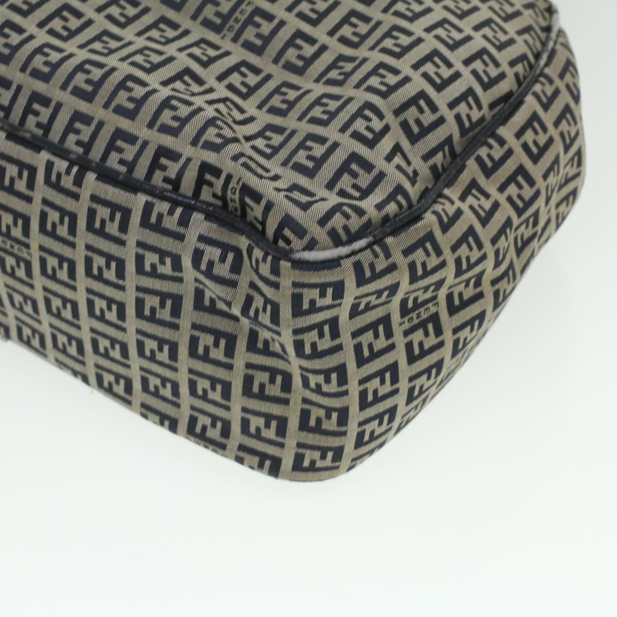 FENDI Zucchino Canvas Hand Bag Navy 71-16533-0-012  ac1835