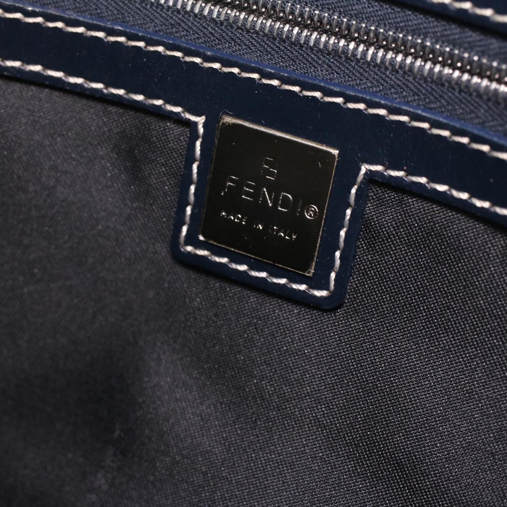 FENDI Zucchino Canvas Hand Bag Navy 71-16533-0-012  ac1835