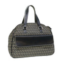 FENDI Zucchino Canvas Hand Bag Navy 71-16533-0-012  ac1835
