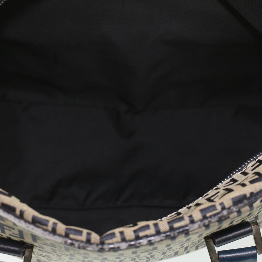 FENDI Zucchino Canvas Hand Bag Navy 71-16533-0-012  ac1835