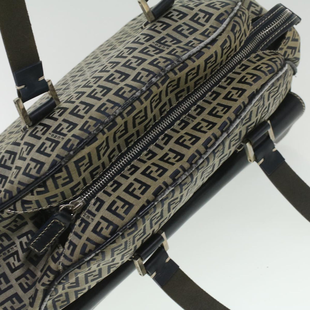 FENDI Zucchino Canvas Hand Bag Navy 71-16533-0-012  ac1835