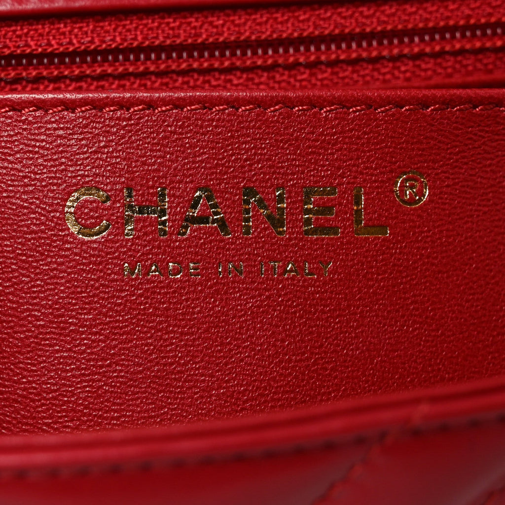 Chanel Aged Calfskin Chevron Quilted 2.55 Reissue Mini Flap Dark Red