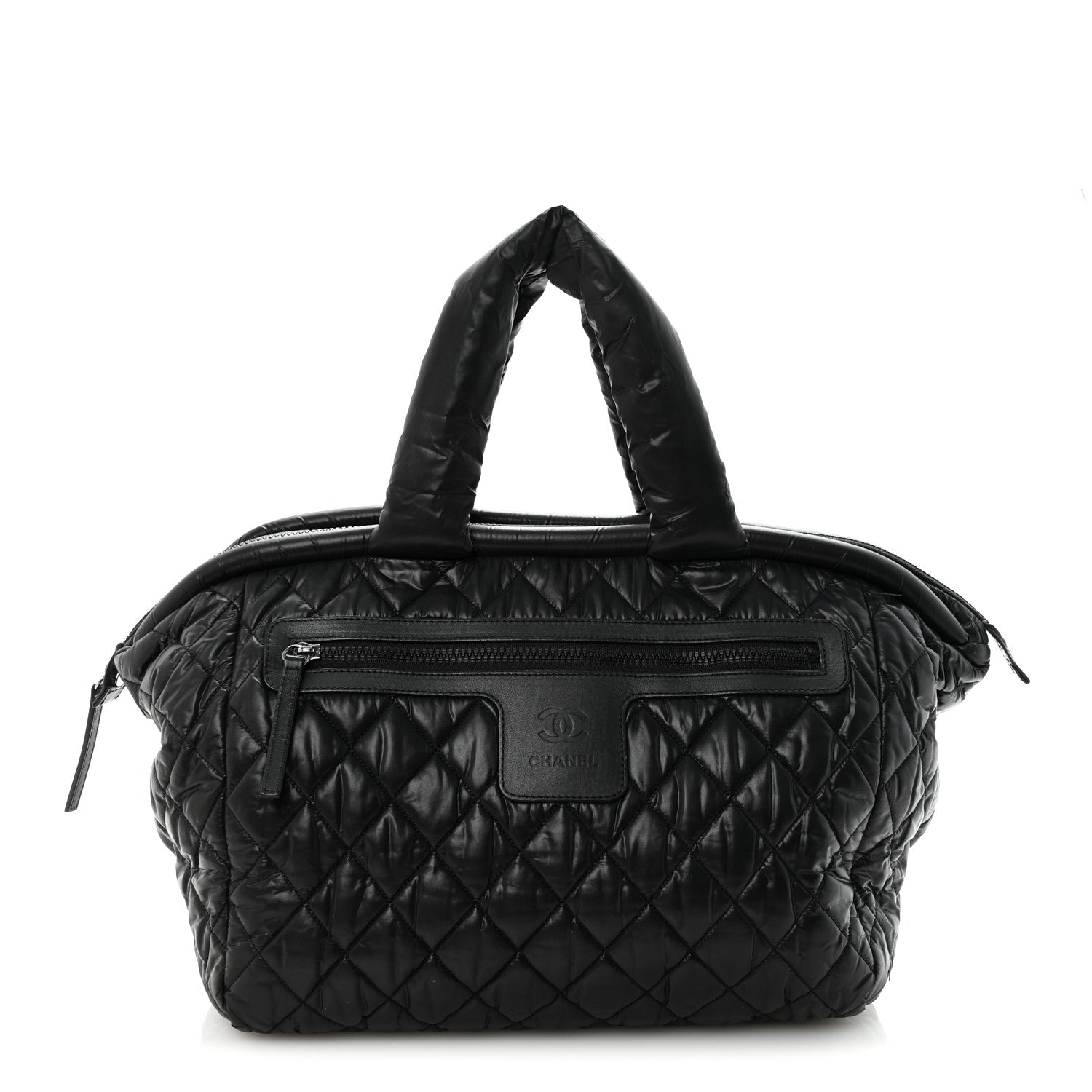 Chanel Nylon Quilted Medium Coco Cocoon Tote Black