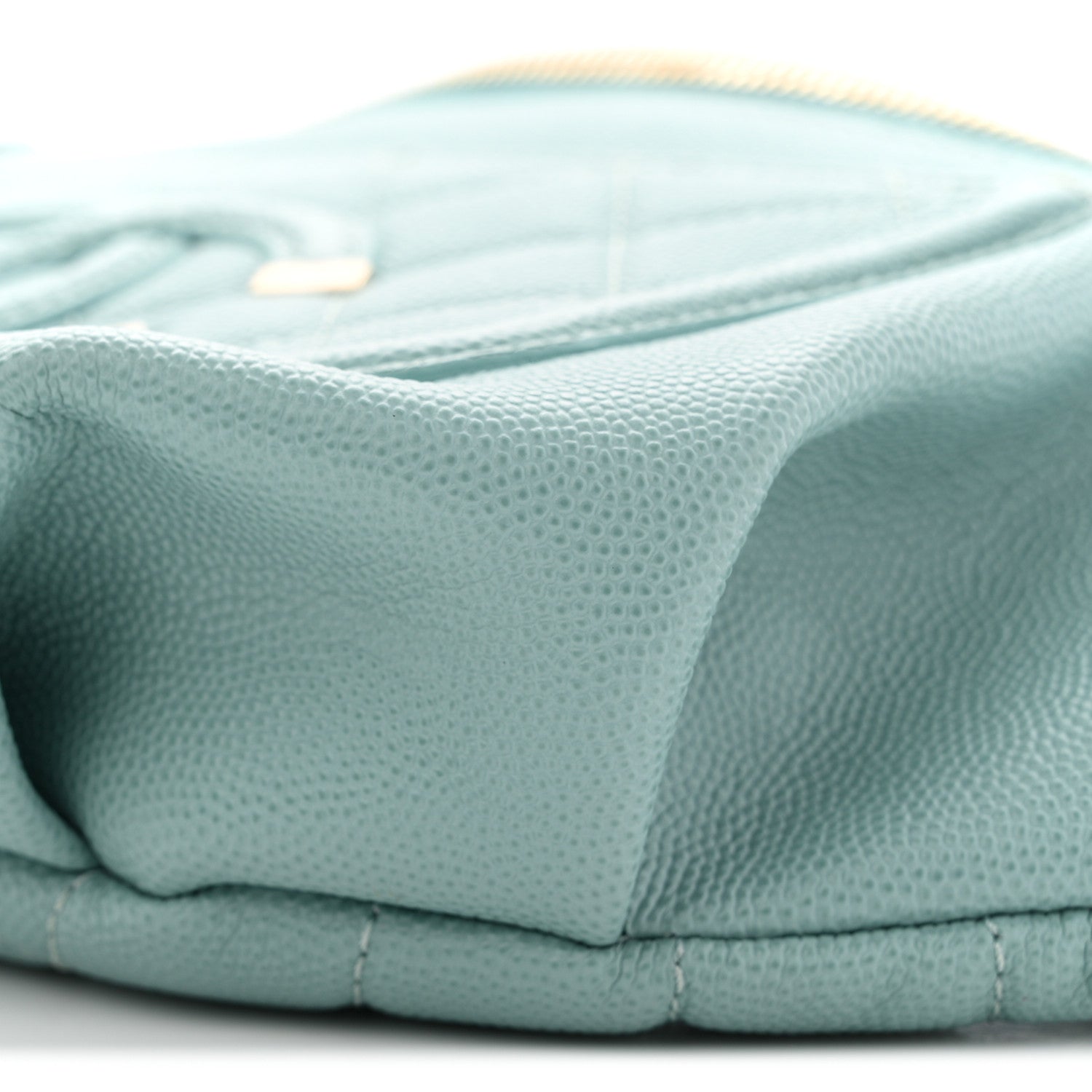 Chanel Caviar Quilted Filigree Waist Bag Light Blue
