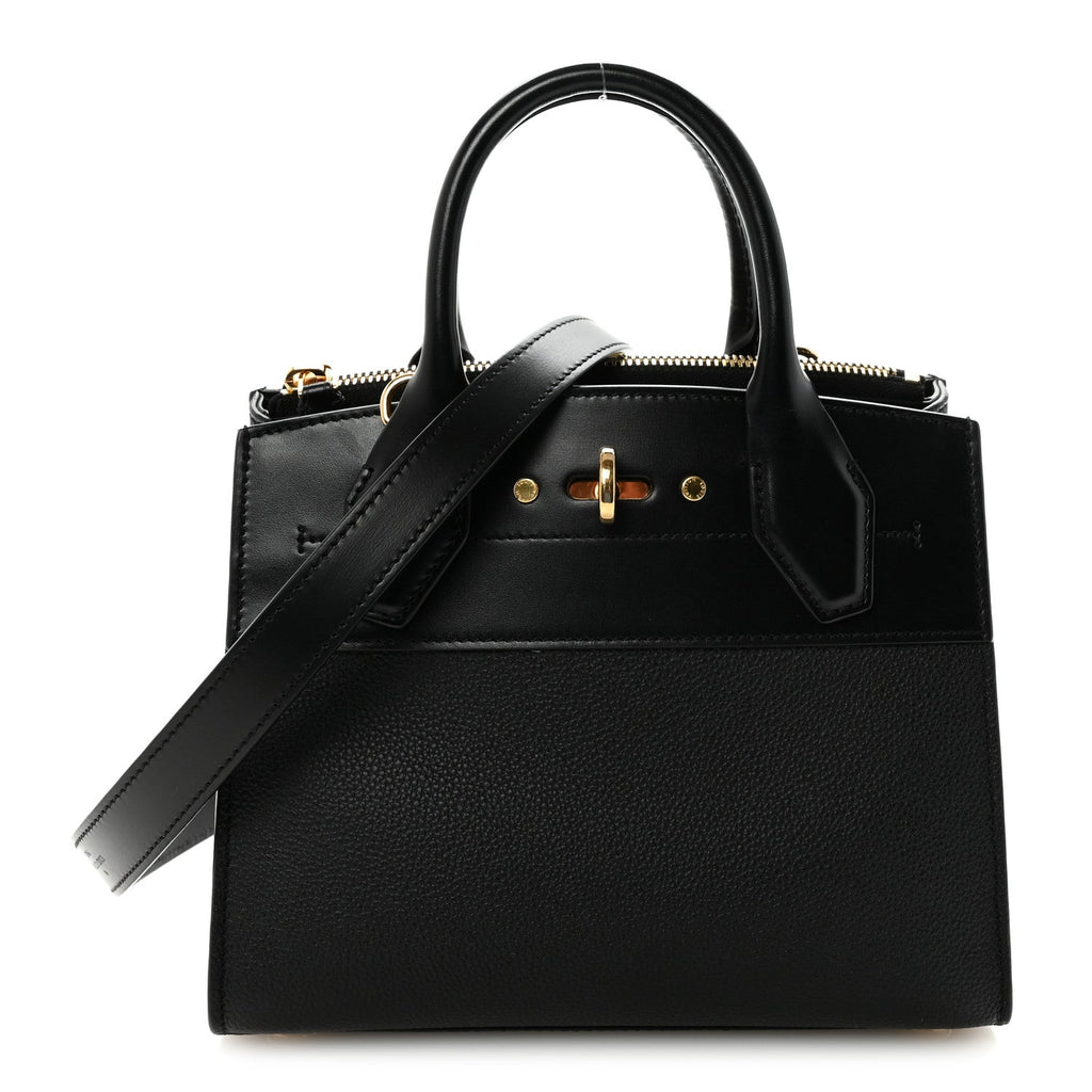 Louis Vuitton Calfskin City Steamer Mini Black