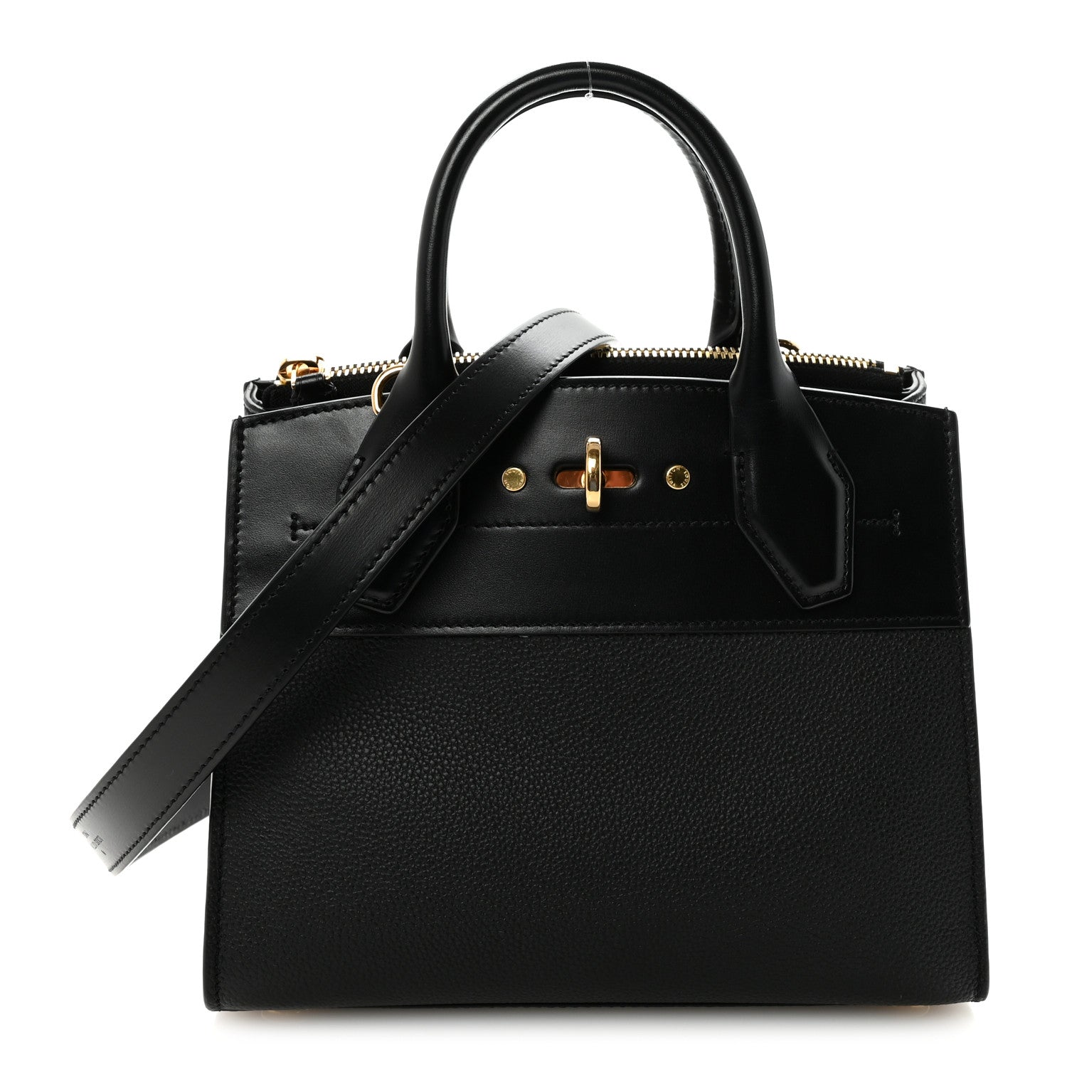 Louis Vuitton Calfskin City Steamer Mini Black