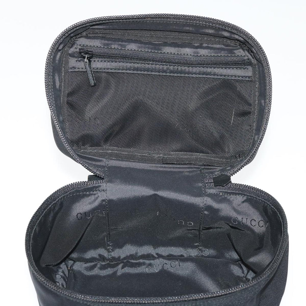 GUCCI Vanity Cosmetic Pouch Nylon Black 0390951 001998  ac2023