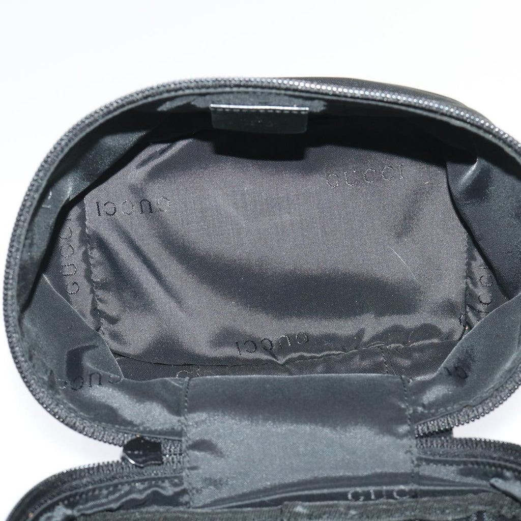 GUCCI Vanity Cosmetic Pouch Nylon Black 0390951 001998  ac2023
