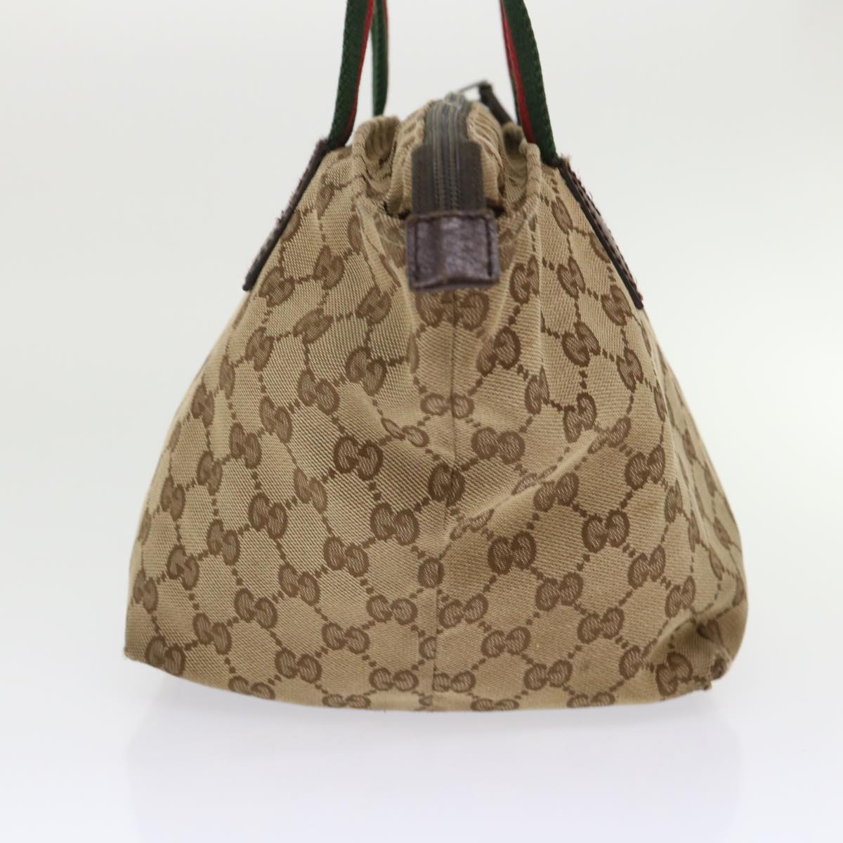 GUCCI GG Canvas Web Sherry Line Tote Bag Beige Red Green 131228  ac2026