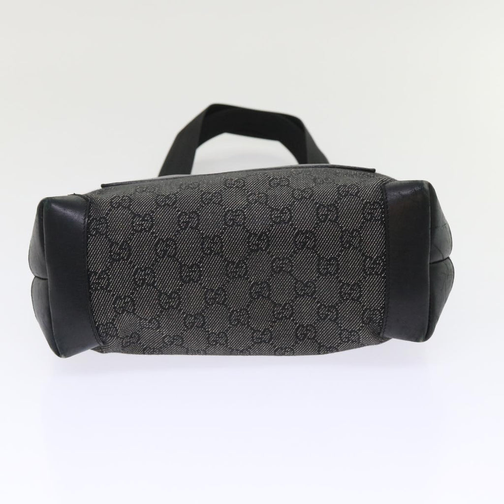 GUCCI GG Canvas Shoulder Bag Leather Black 28893  ac2029