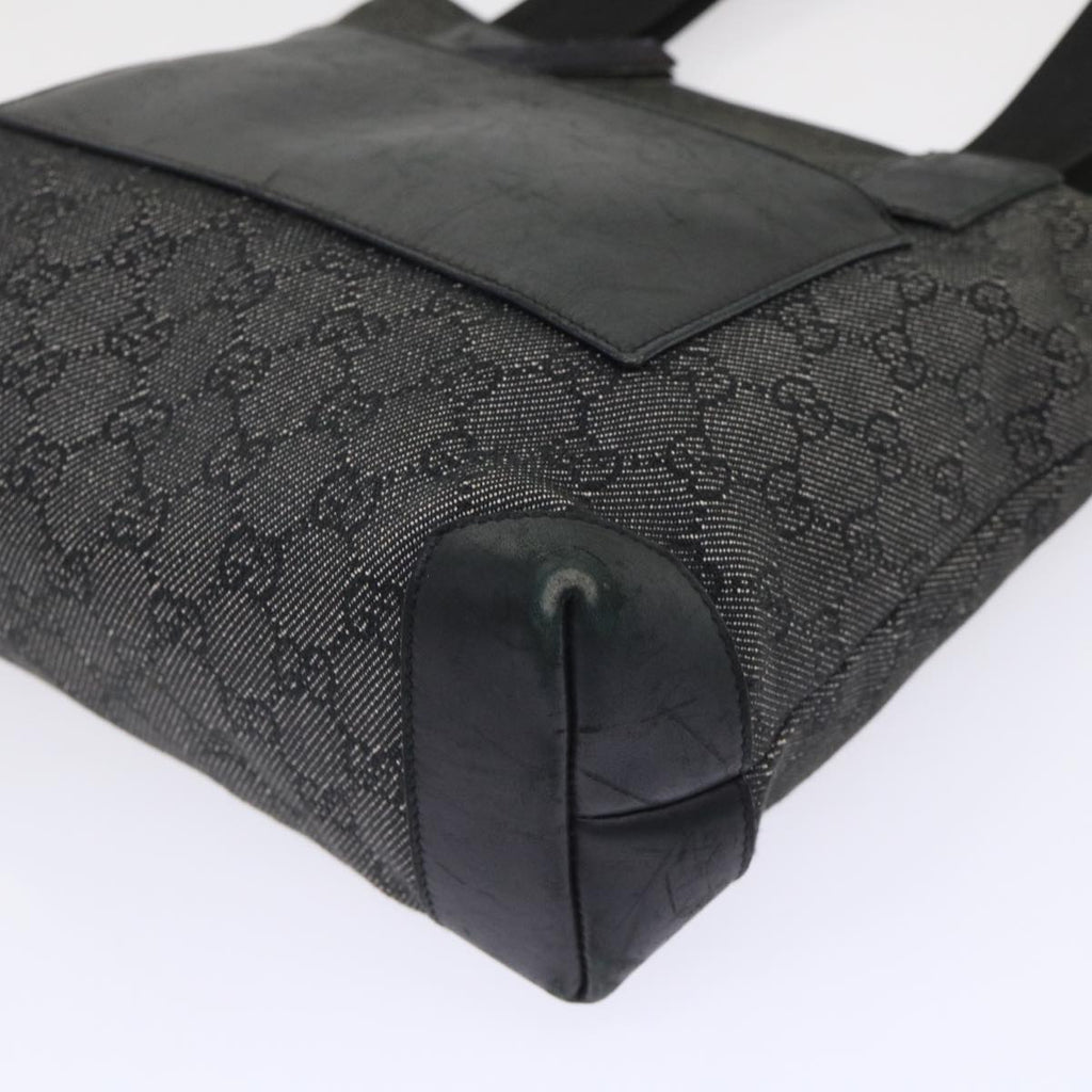 GUCCI GG Canvas Shoulder Bag Leather Black 28893  ac2029