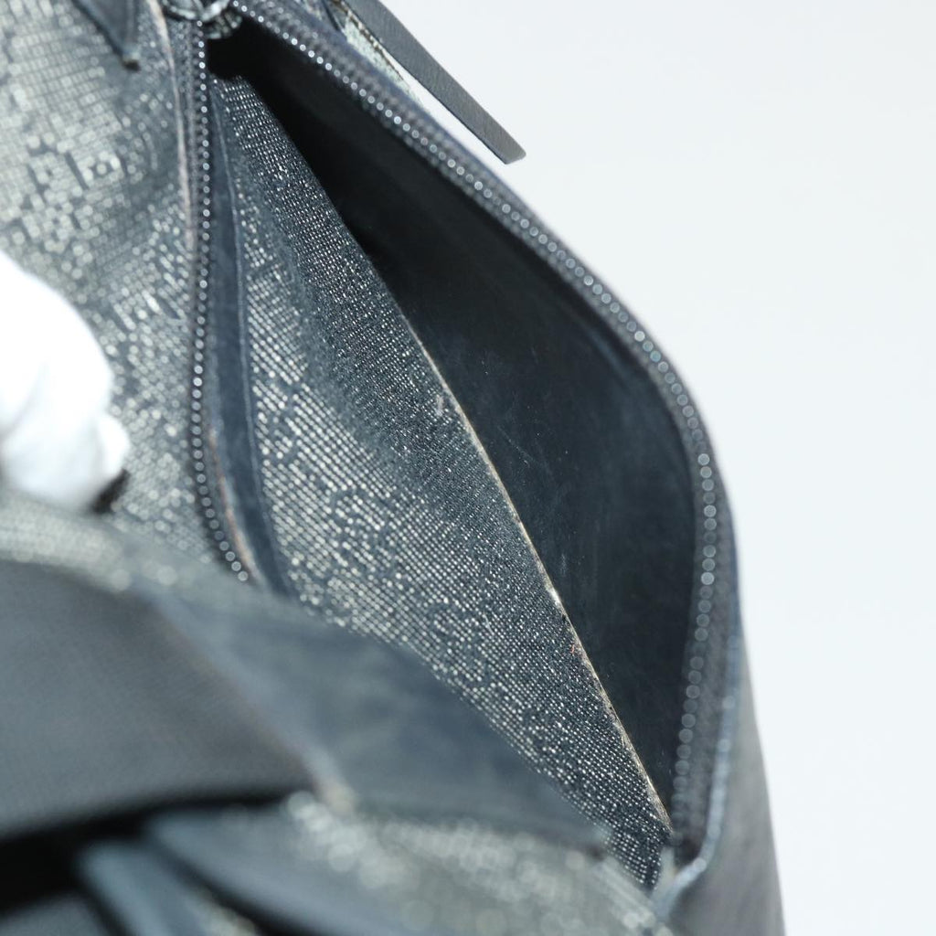 GUCCI GG Canvas Shoulder Bag Leather Black 28893  ac2029