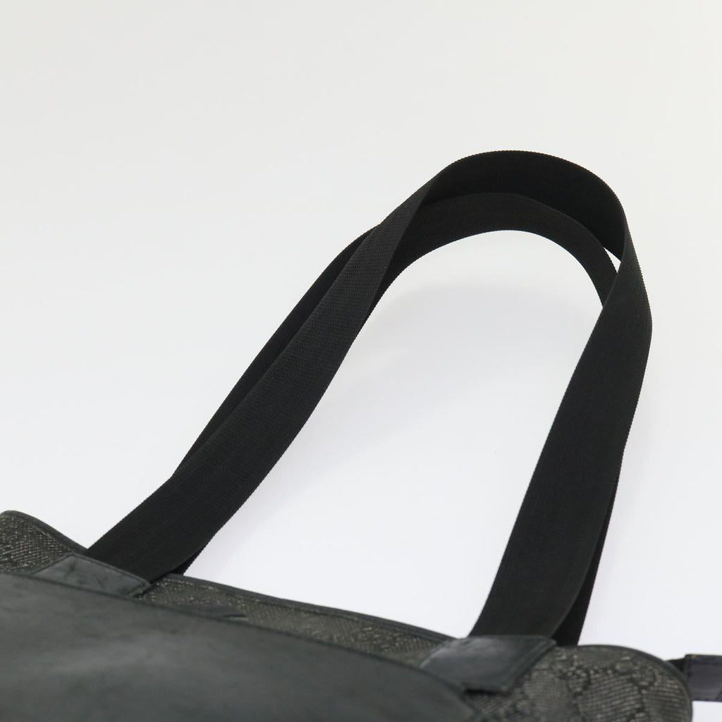 GUCCI GG Canvas Shoulder Bag Leather Black 28893  ac2029