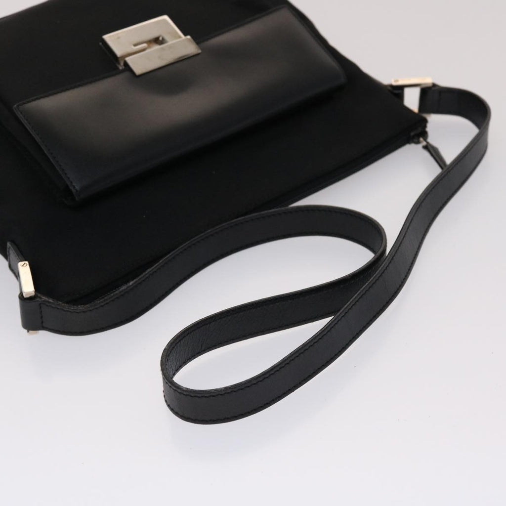 GUCCI Shoulder Bag Nylon Leather Black 00228650504  ac2038