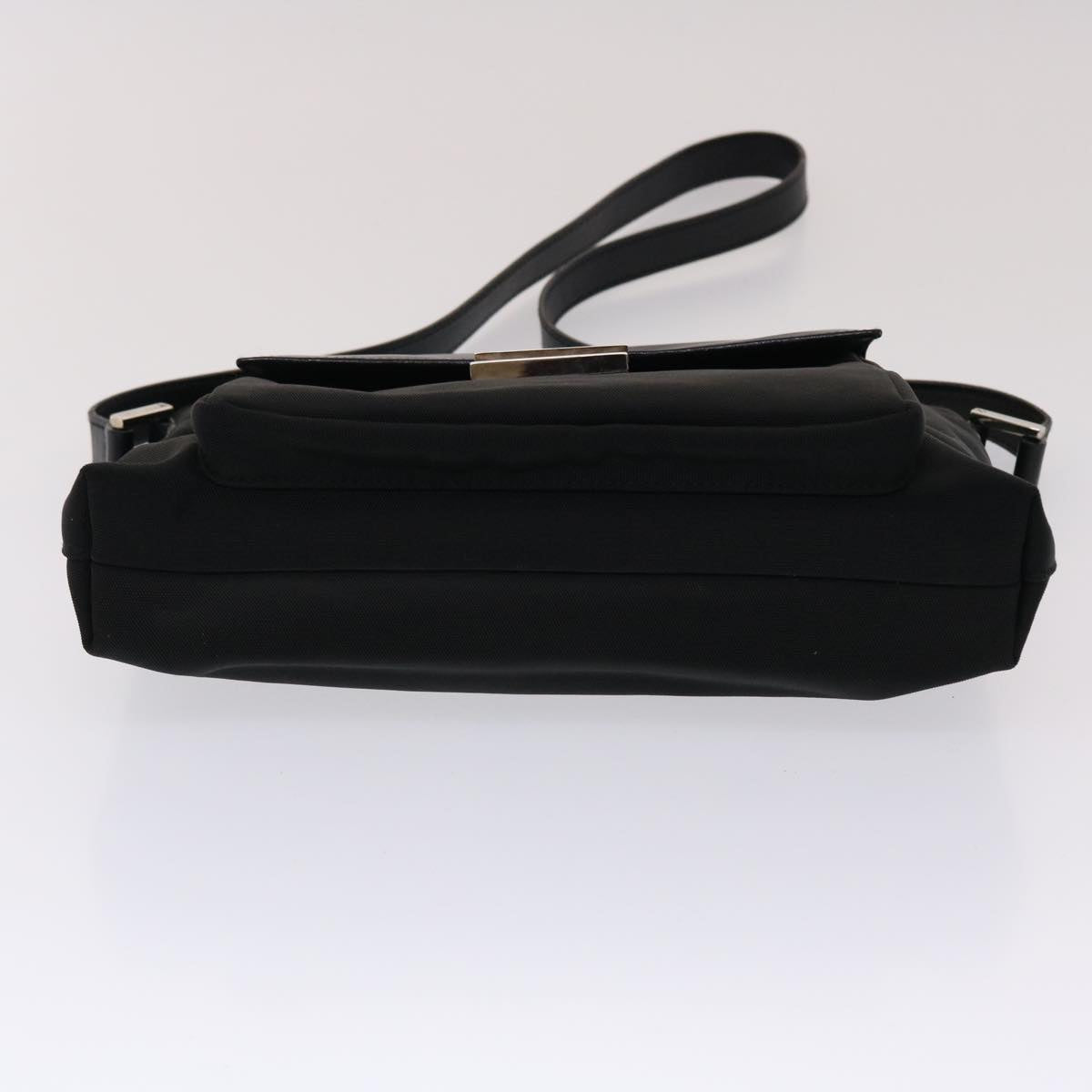 GUCCI Shoulder Bag Nylon Leather Black 00228650504  ac2038