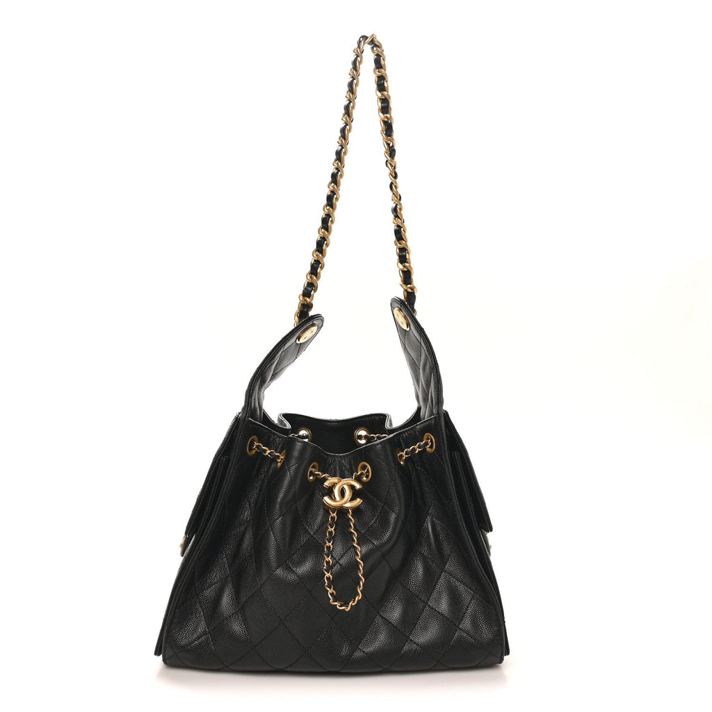 Chanel Caviar Quilted Small Chanel 25 Handbag Black