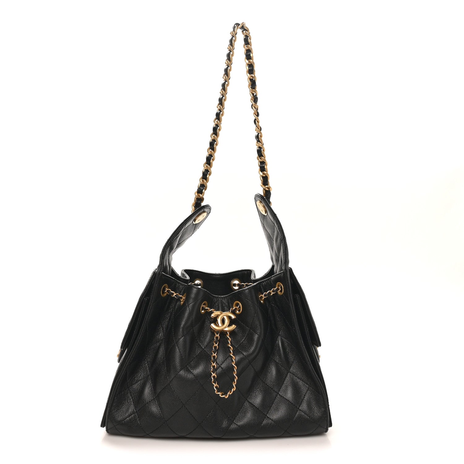 Chanel Caviar Quilted Small Chanel 25 Handbag Black