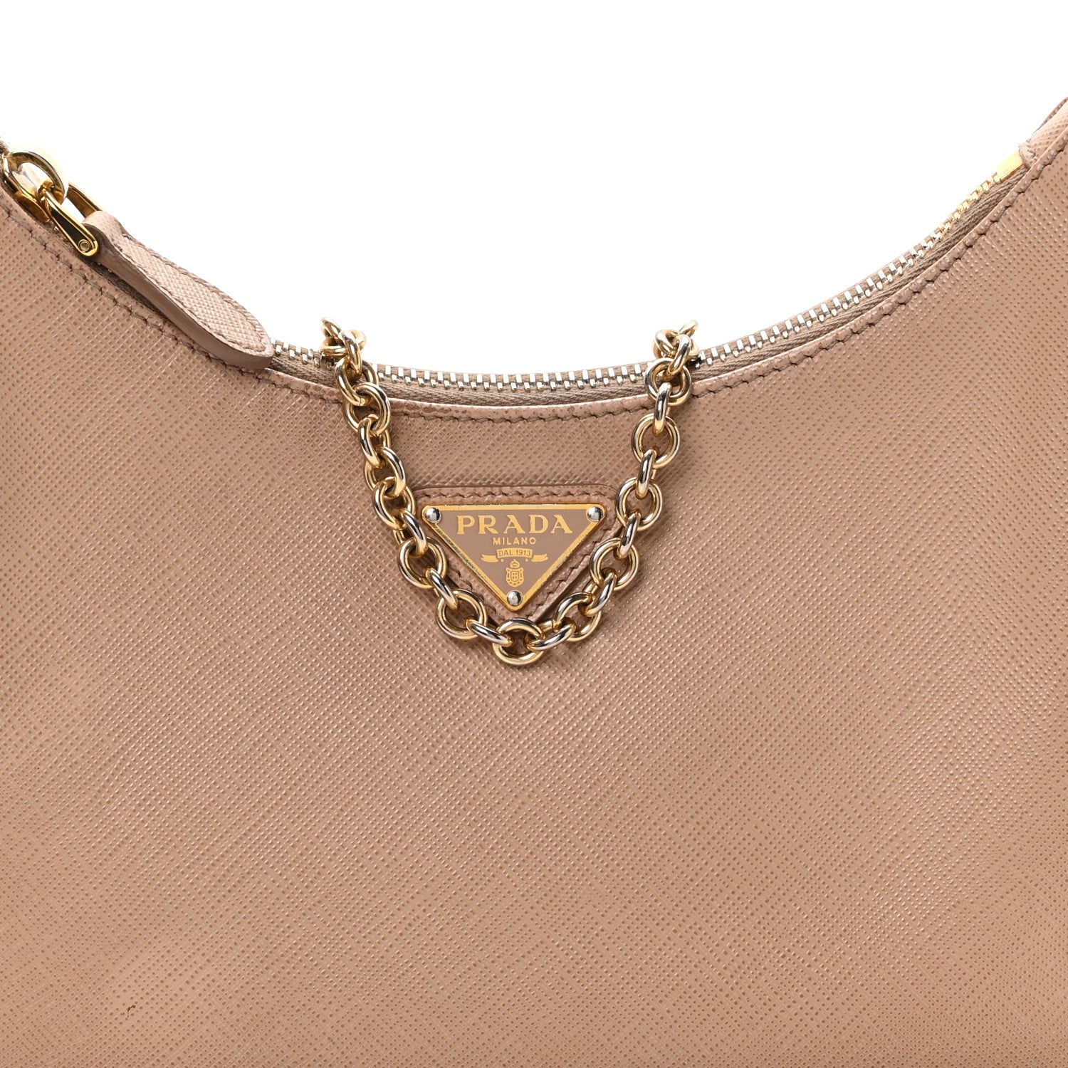 Prada Saffiano Lux Re-Edition 2005 Shoulder Bag Cammeo