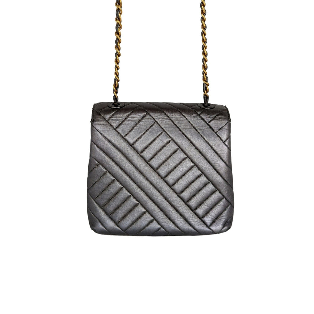 Chanel bag Vintage Chevron Quilted Square Flap Bag
