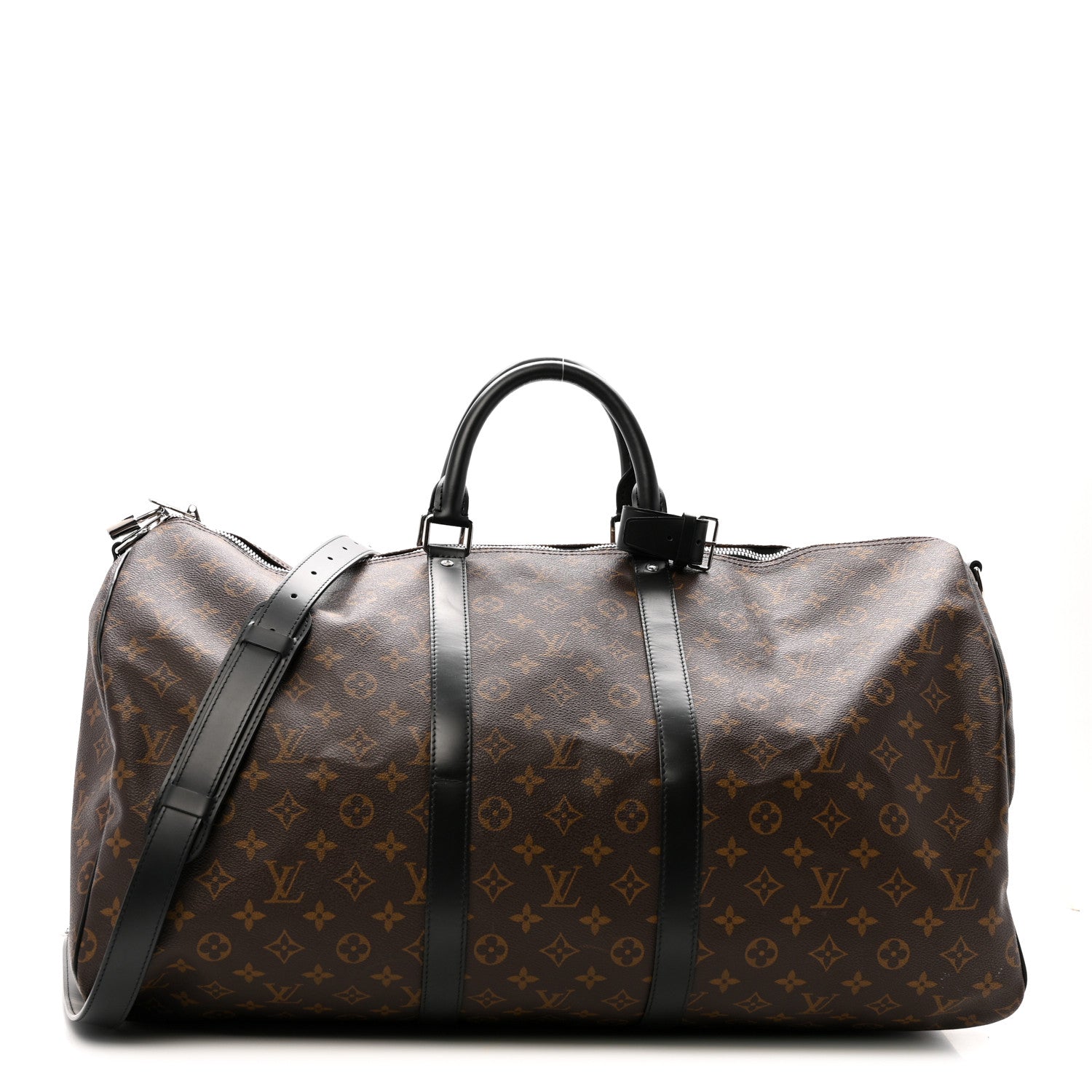 Louis Vuitton Monogram Macassar Keepall Bandouliere 55