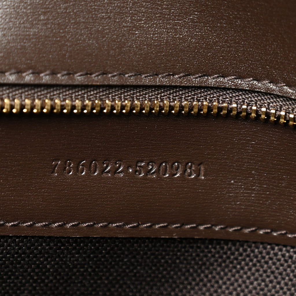 Gucci GG Monogram Medium Luce Shoulder Bag Beige Ebony