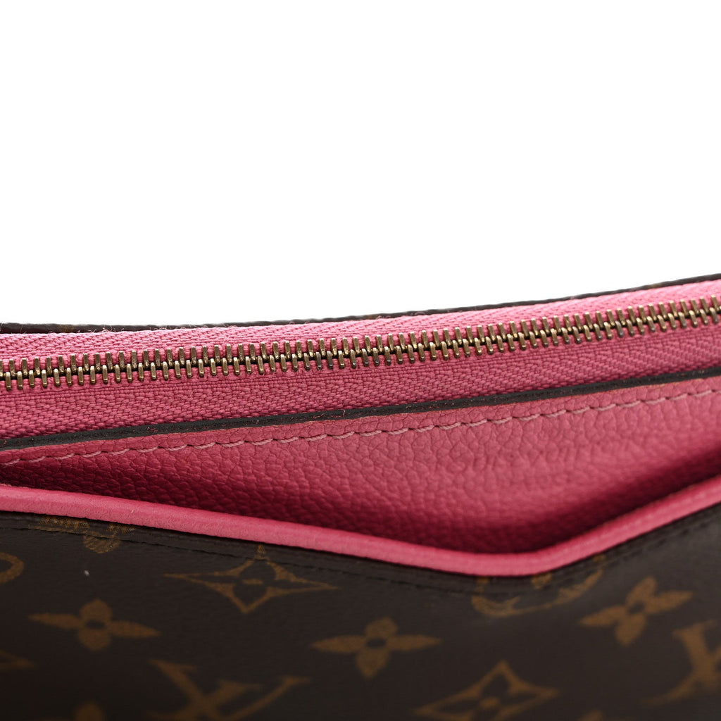 Louis Vuitton Monogram Pallas Clutch Rose Fizzy