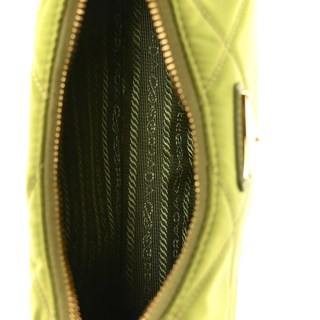 Prada Re-Nylon Saffiano Stitched Mini Re-Edition 1995 Chaine Shoulder Bag Edera